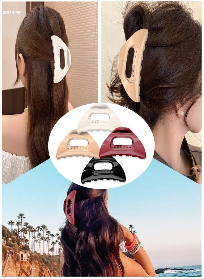 Aaiffey Cloud Claw Clips,Cozy Hair Claw Clip for Women Soft Silicone Hair Clip Strong Hold No-Slip Grip Hair Clips for Thick Fine Hair 4 Pcs - Image 5